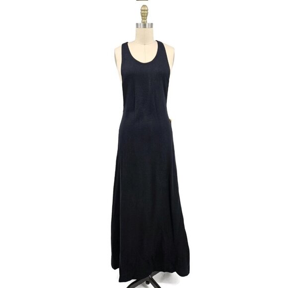 Joshua Tree Dresses & Skirts - VTG New Joshua Tree Black Maxi Dress Womens 11-12 Sleeveless Low Side